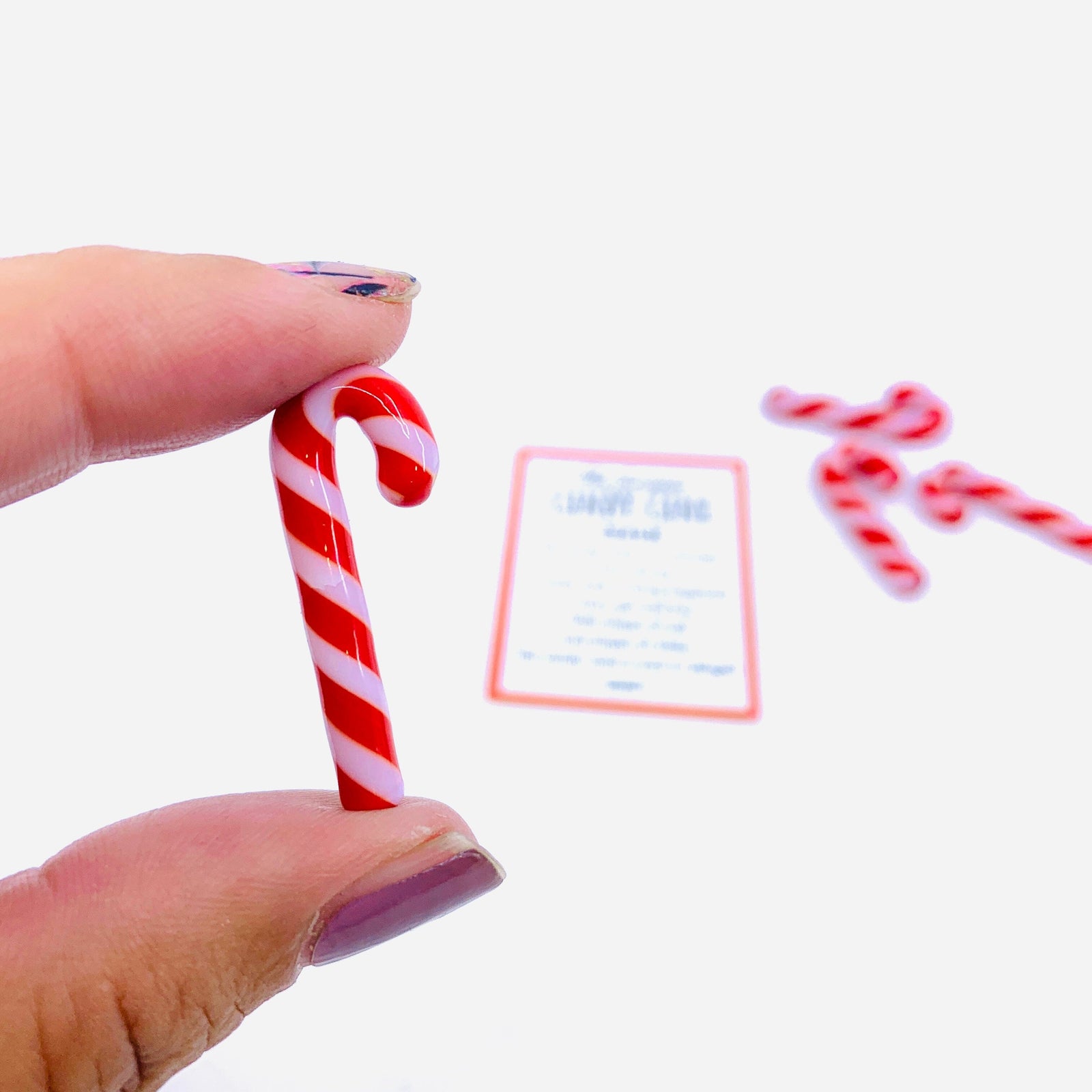 The Sweetest Candy Cane Pocket Charm PT30 Miniature GANZ 