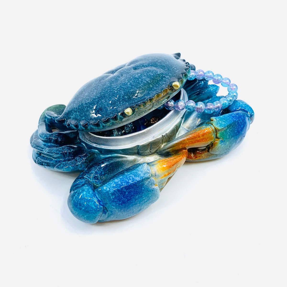 Blue Crab Trinket Box Decor Chesapeake Bay 