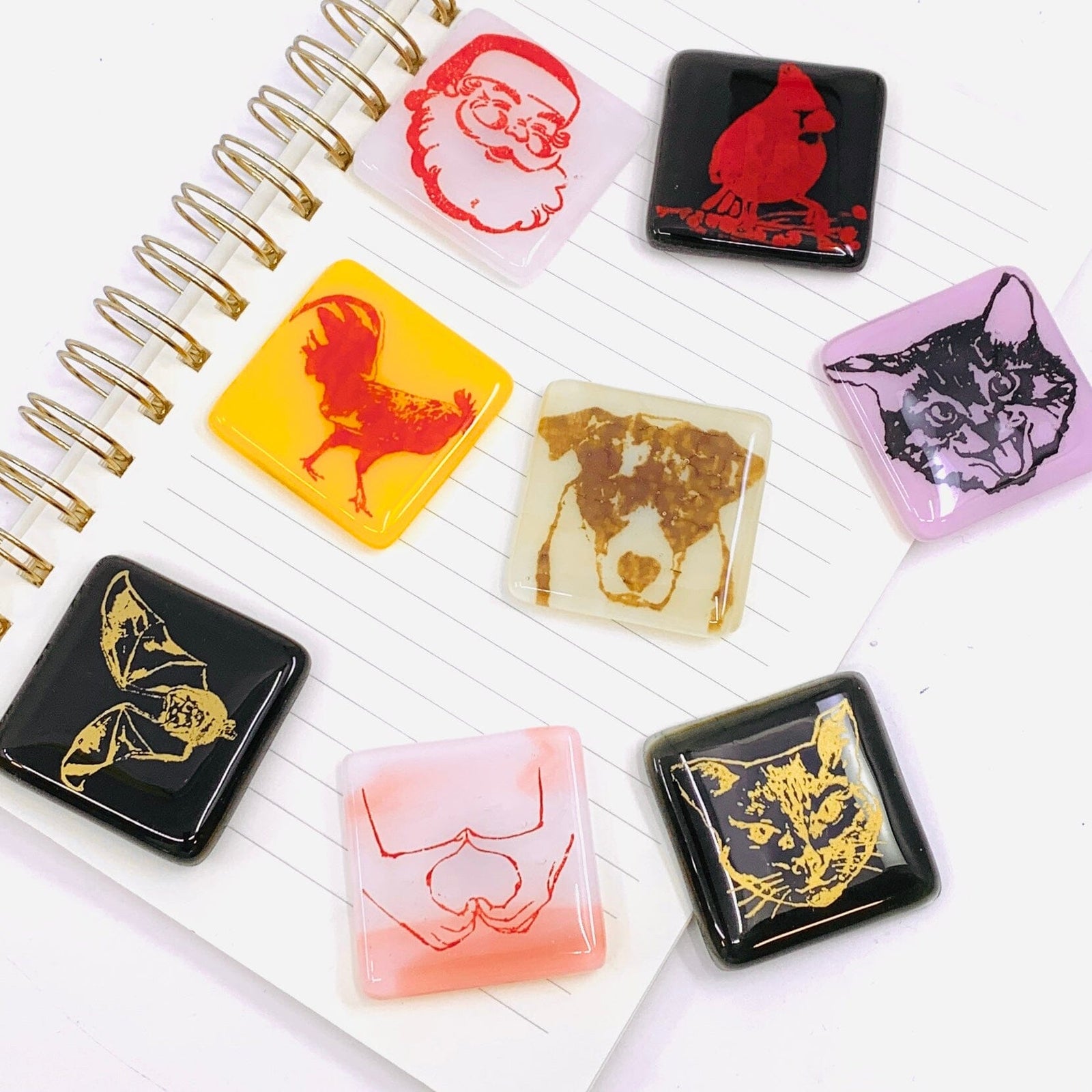 Nostalgic Glass Magnet, Bat KiKu 