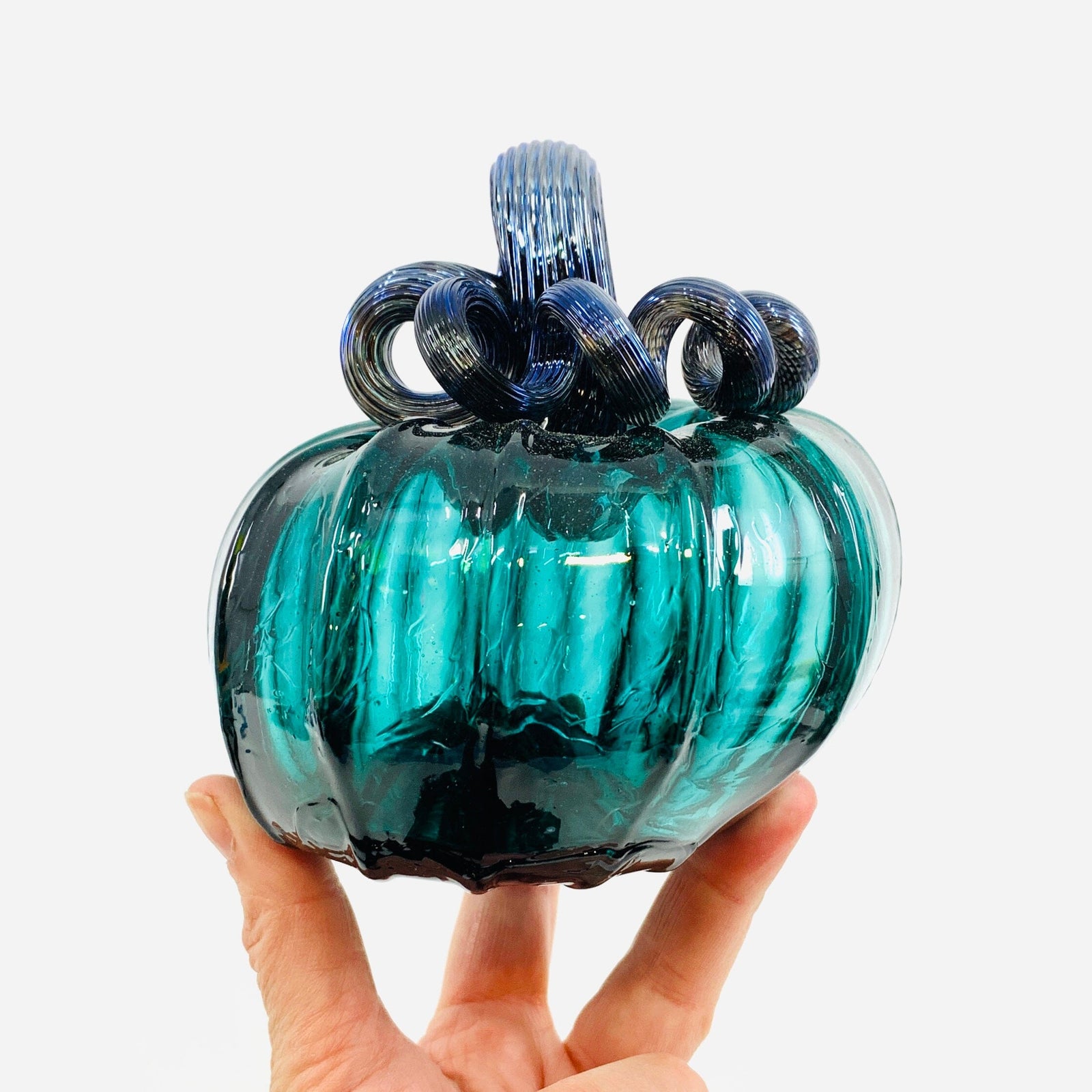 Daily Pumpkin 1033 “Oops” Squat Gabby Luke Adams Glass Blowing Studio 