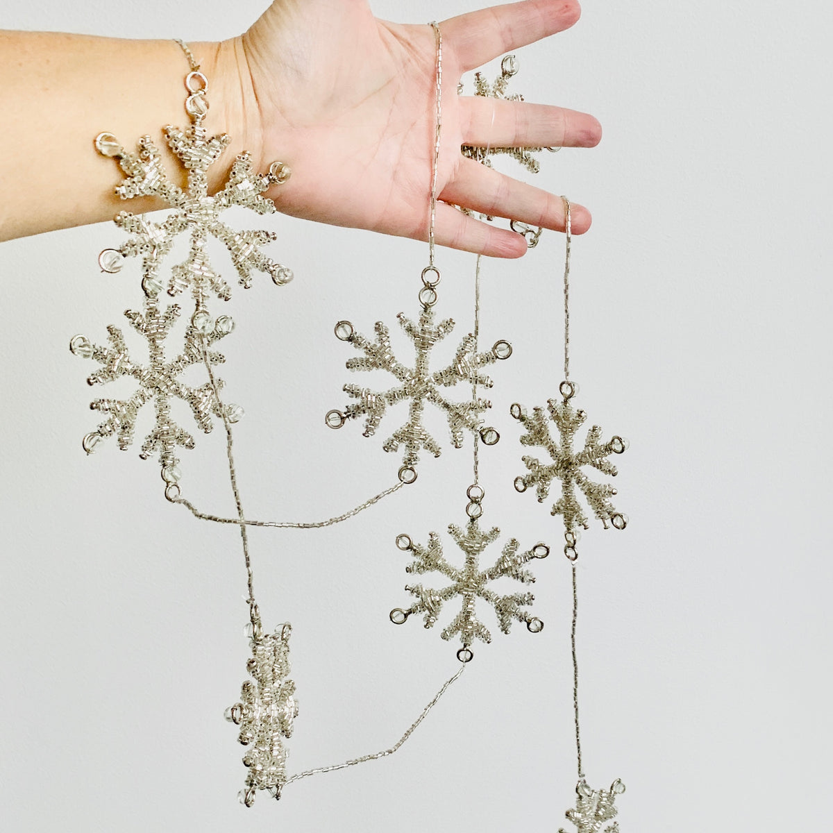 Snowflake Beaded Garland 23