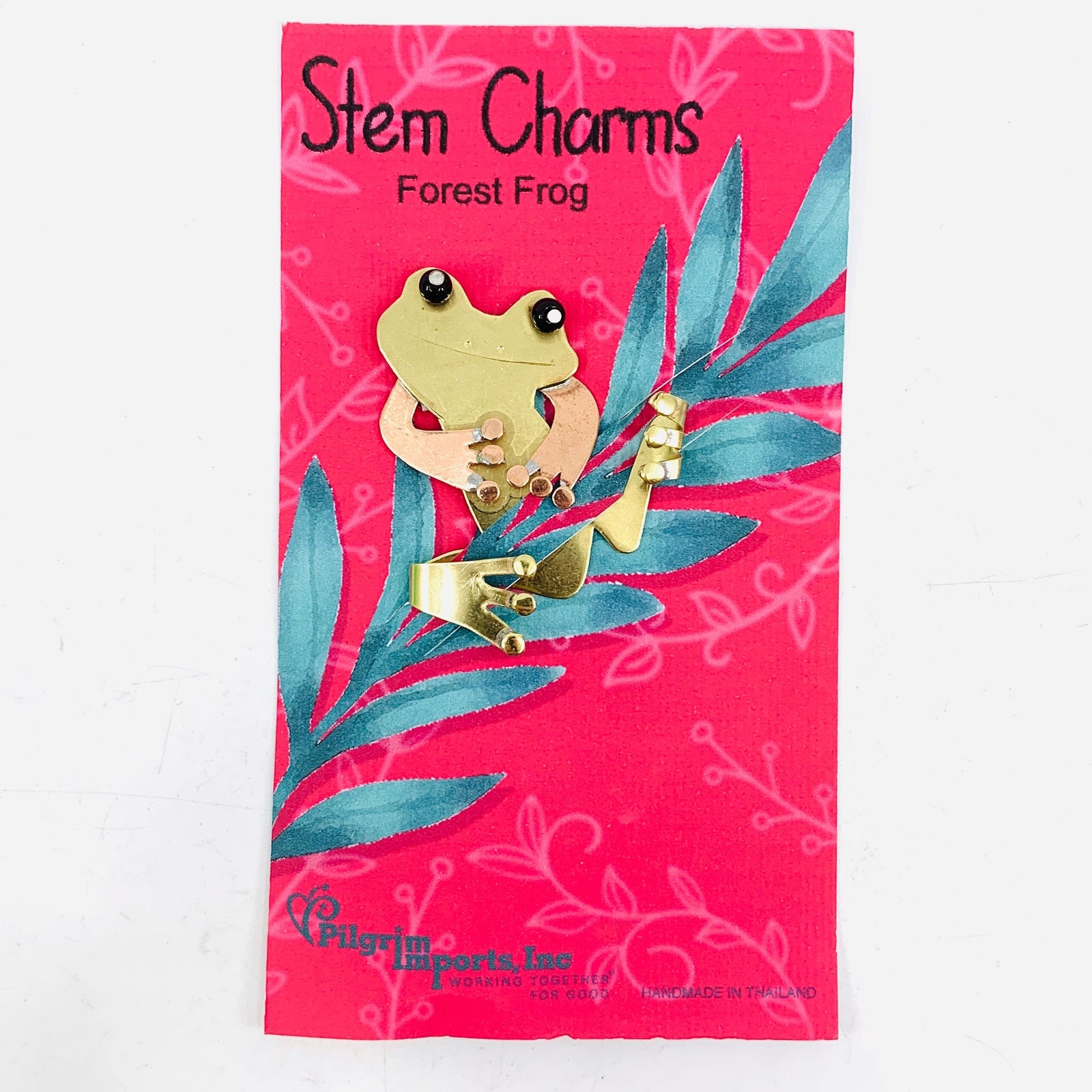 Stem Charms 10, Forest Frog Miniature Pilgrim Imports 