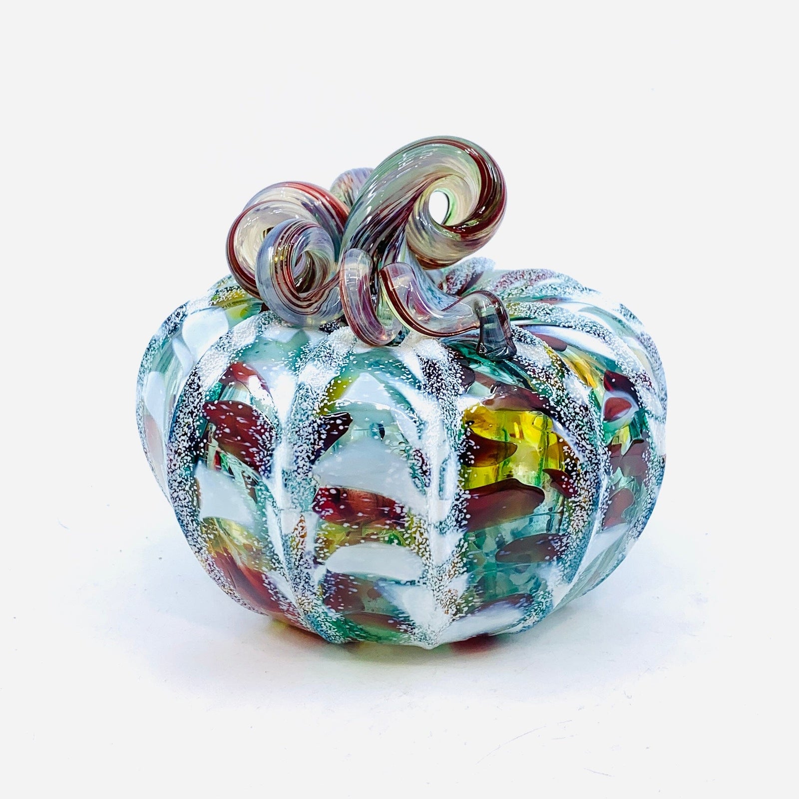 Daily Pumpkin 1922 Snowfall Squat Gabby Luke Adams Glass Blowing Studio 