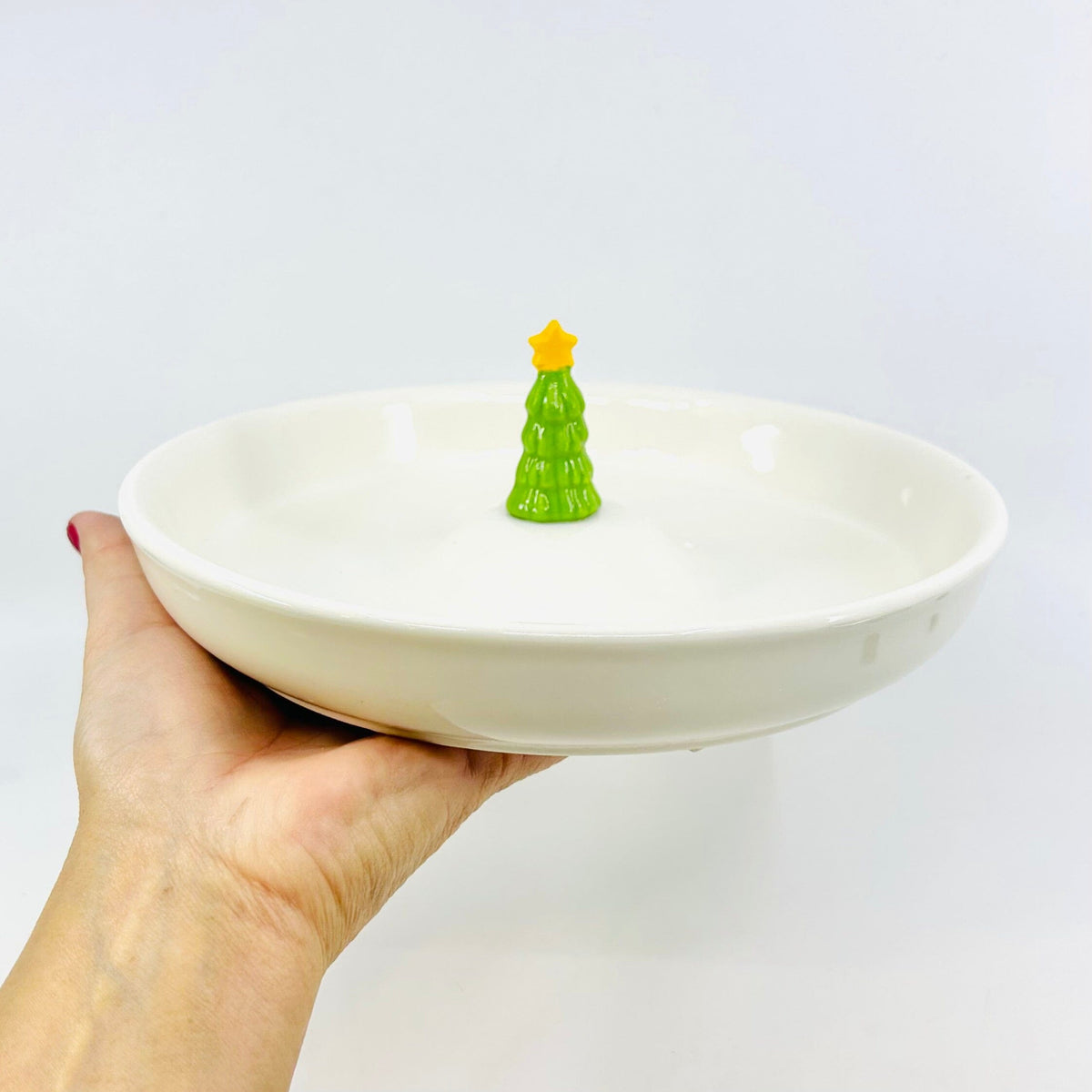 Stoneware Holiday Serve Ware, Tree Creative Co-op 