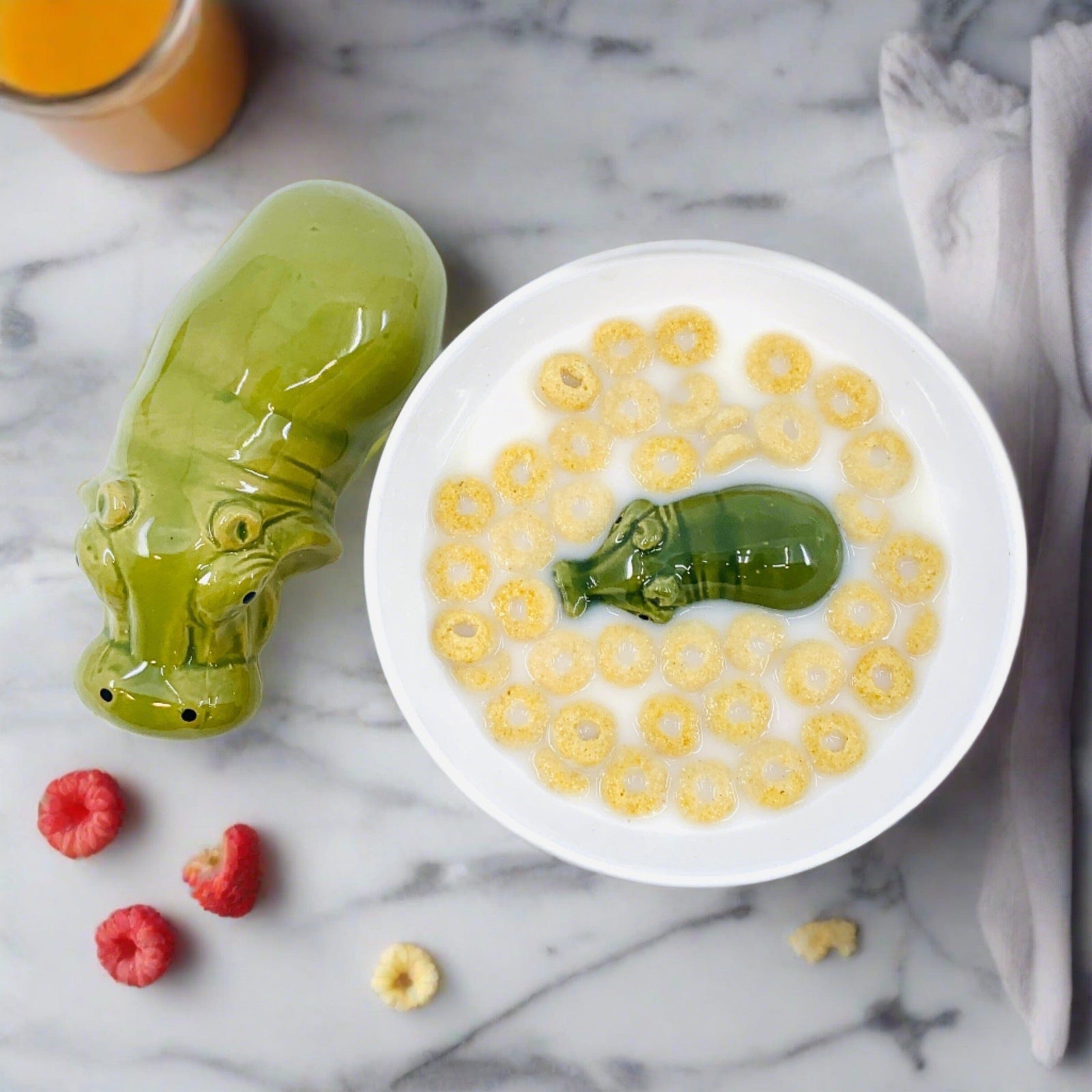 Fun Floating Stoneware, Momma Hippo Creative Co-op 