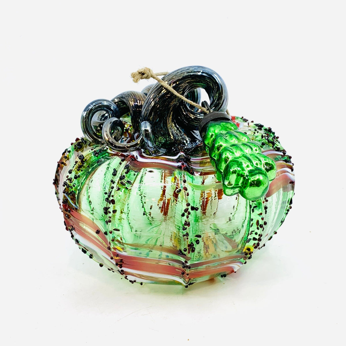 Daily Pumpkin 2132 Holiday Squat and Mercury Tree Ornament Gabby Luke Adams Glass Blowing Studio 