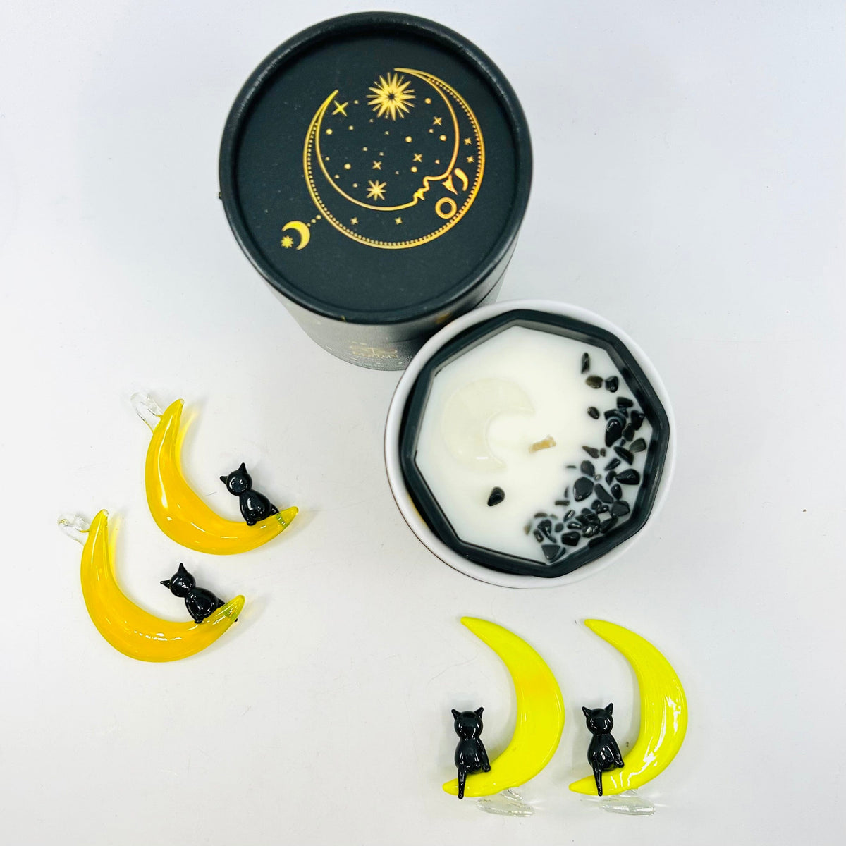 6 Piece Double Moon Bundle Luke Adams Glass Blowing Studio 