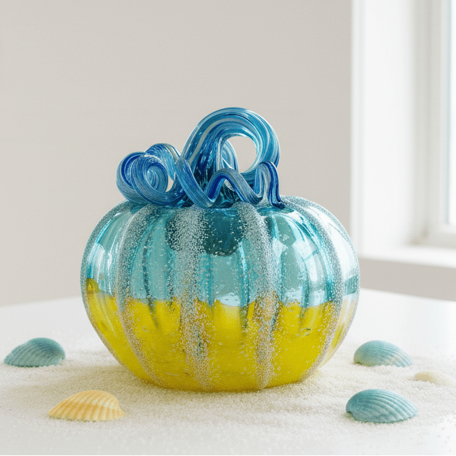 Daily Pumpkin 794 Squat Gabby Luke Adams Glass Blowing Studio 