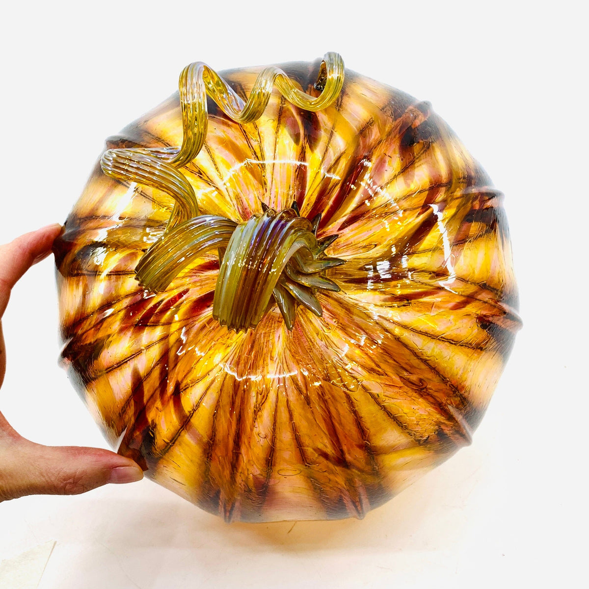 Daily Pumpkin 1321 Large Daily Pumpkin Luke Adams Glass Blowing Studio 