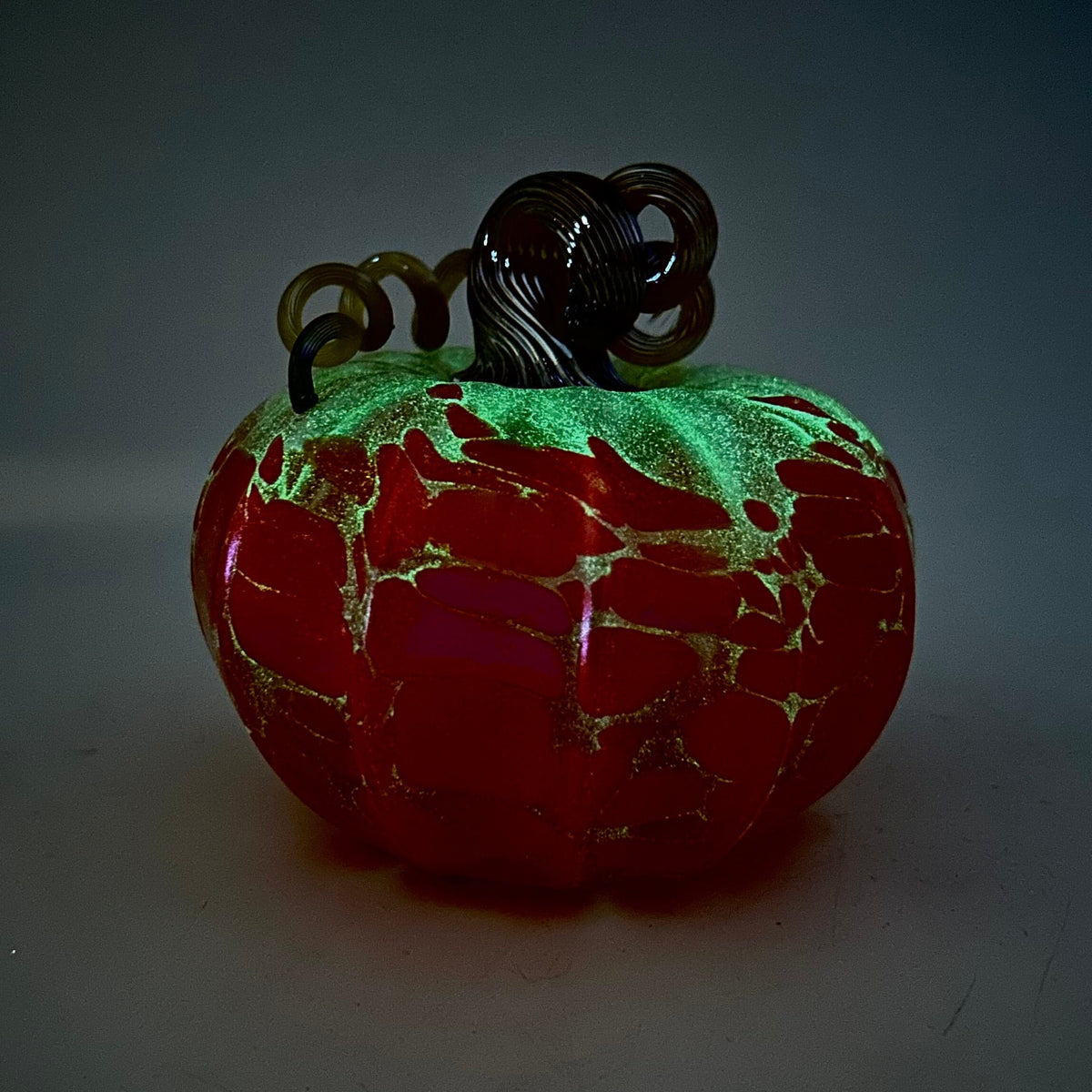 Daily Glow Pumpkin 334 Fall Squat Daily Pumpkin Luke Adams Glass Blowing Studio 