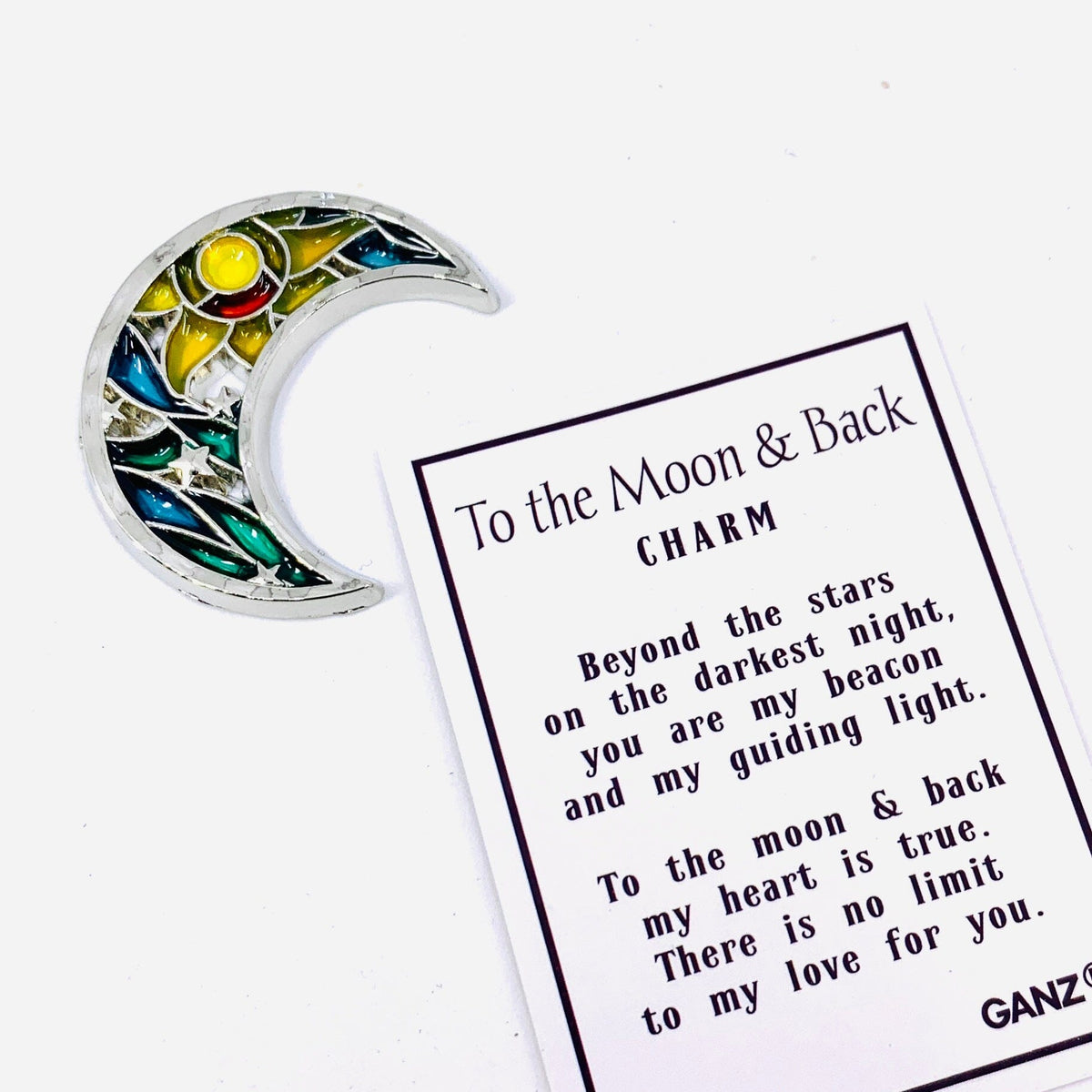 To the Moon and Back Charm - PT 107 GANZ 