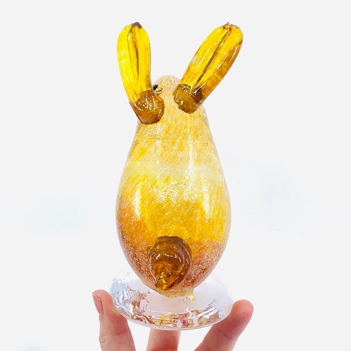 Daily Bunny 45 - Golden Gabby Luke Adams Glass Blowing Studio 