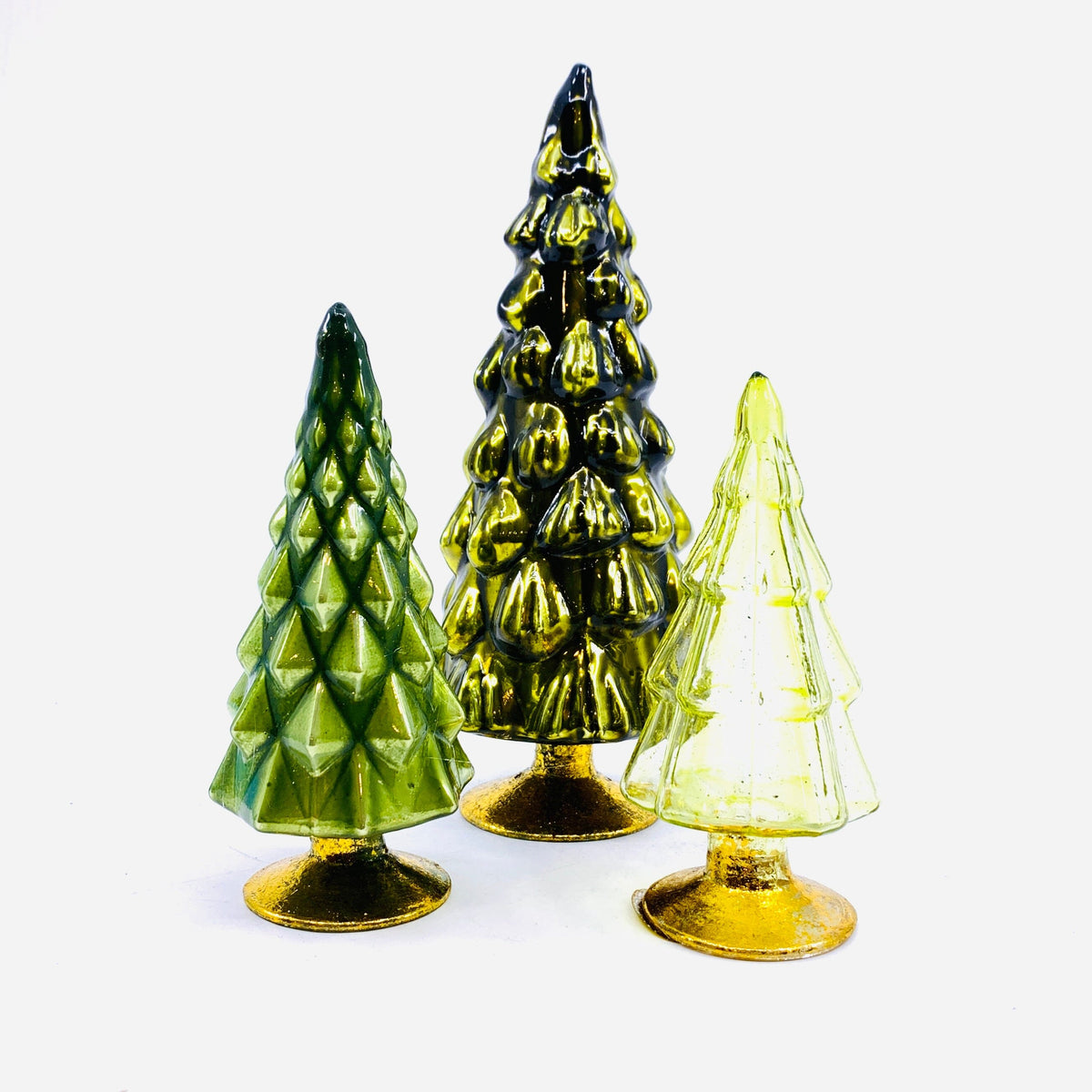 Rainbow Hue Glass Trees, Green Cody Foster & Co 