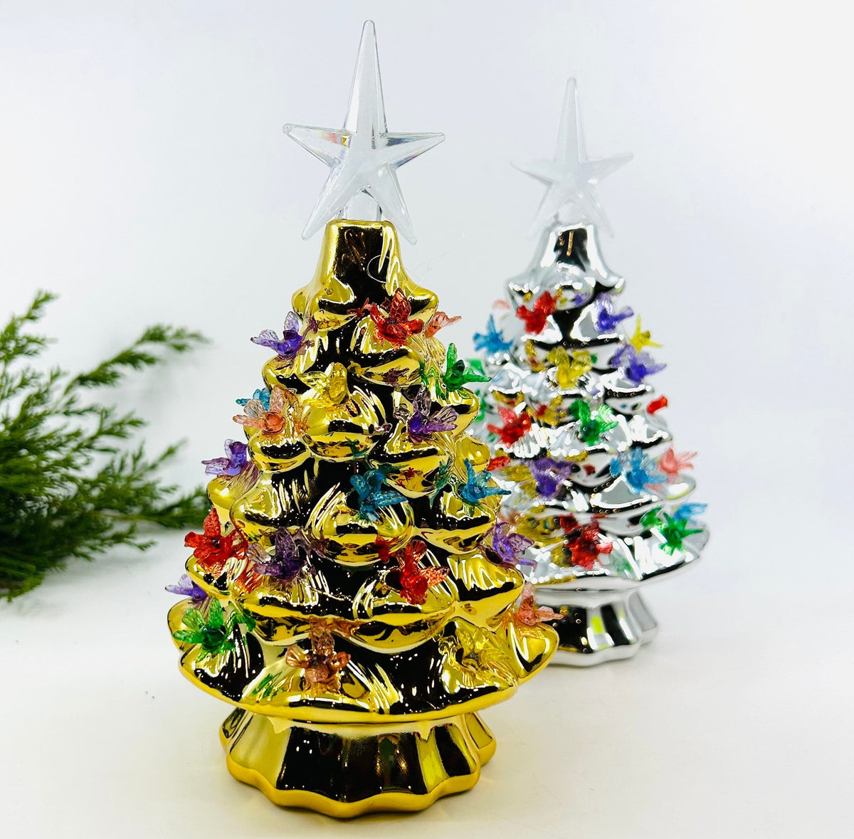 Bird Lite-Up Gold Tree - 7 One Hundred 80 Degrees 