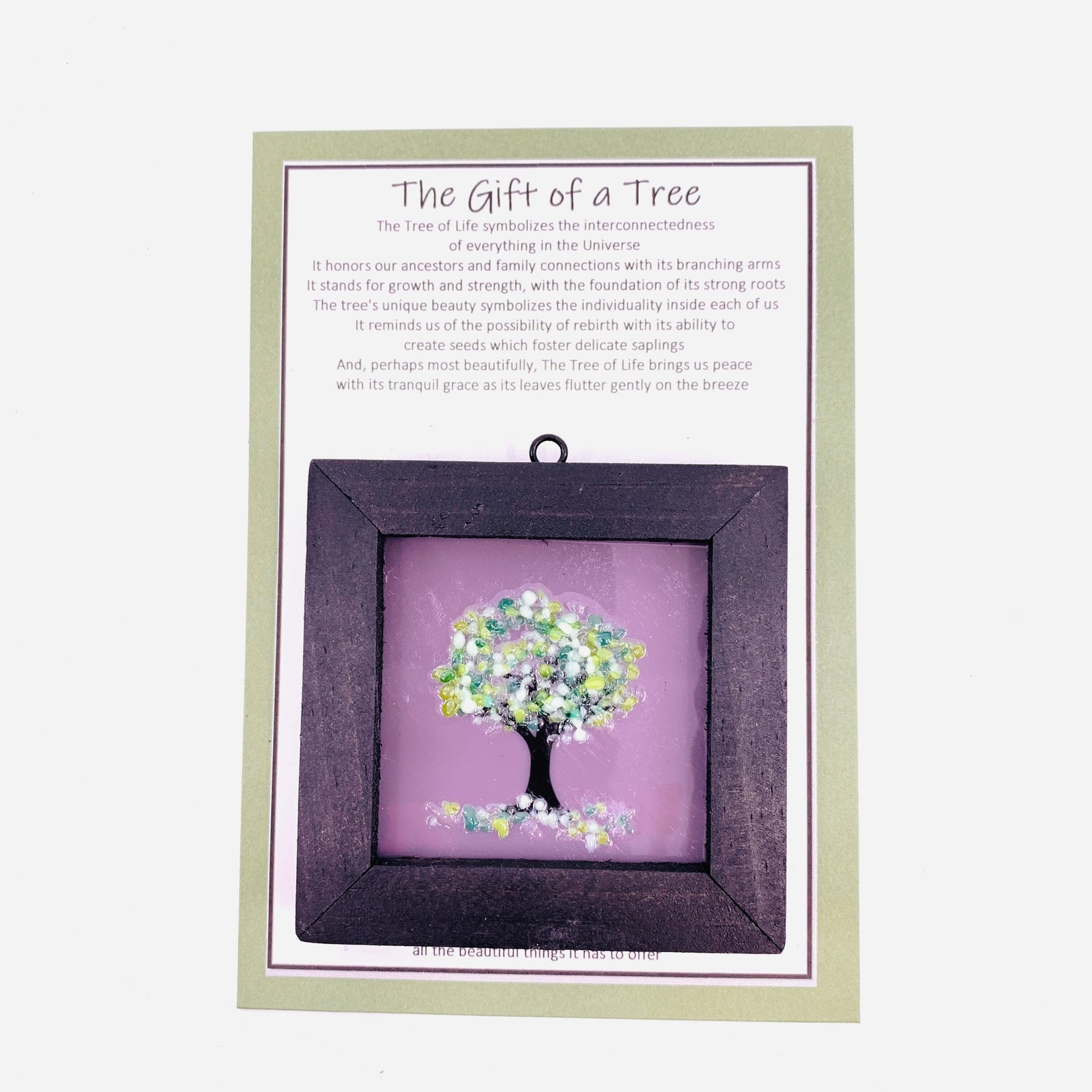 Fused Glass Tree of Life Shadow Box 87 Decor Glimmer Glass Gifts 