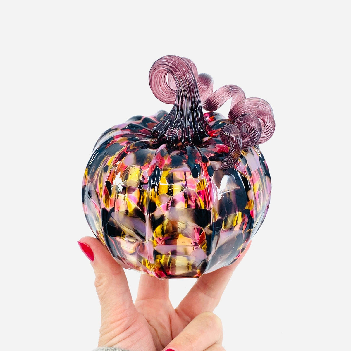 Daily Pumpkin 2480 Conversation Heart Jumbo Mini Gabby Luke Adams Glass Blowing Studio 