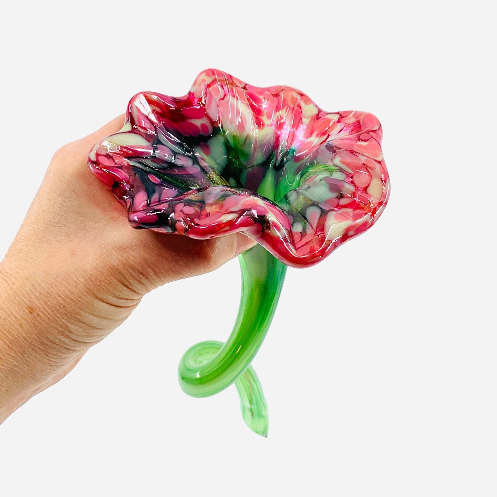 Pulled Glass Flower 48 Decor Luke Adams Glass Blowing Studio 