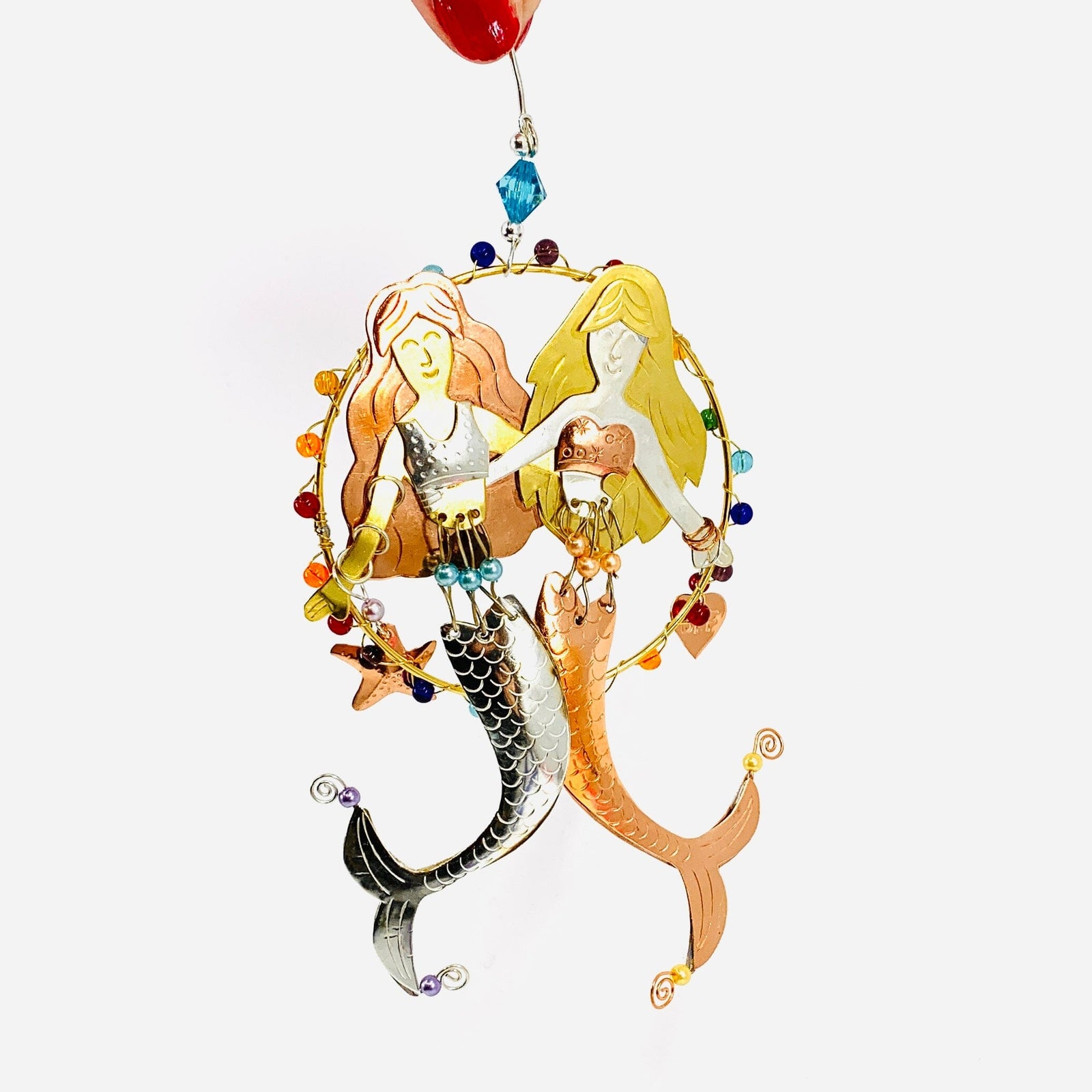 Mixed Metal Ornament, Mermaid Besties Miniature Pilgrim Imports 