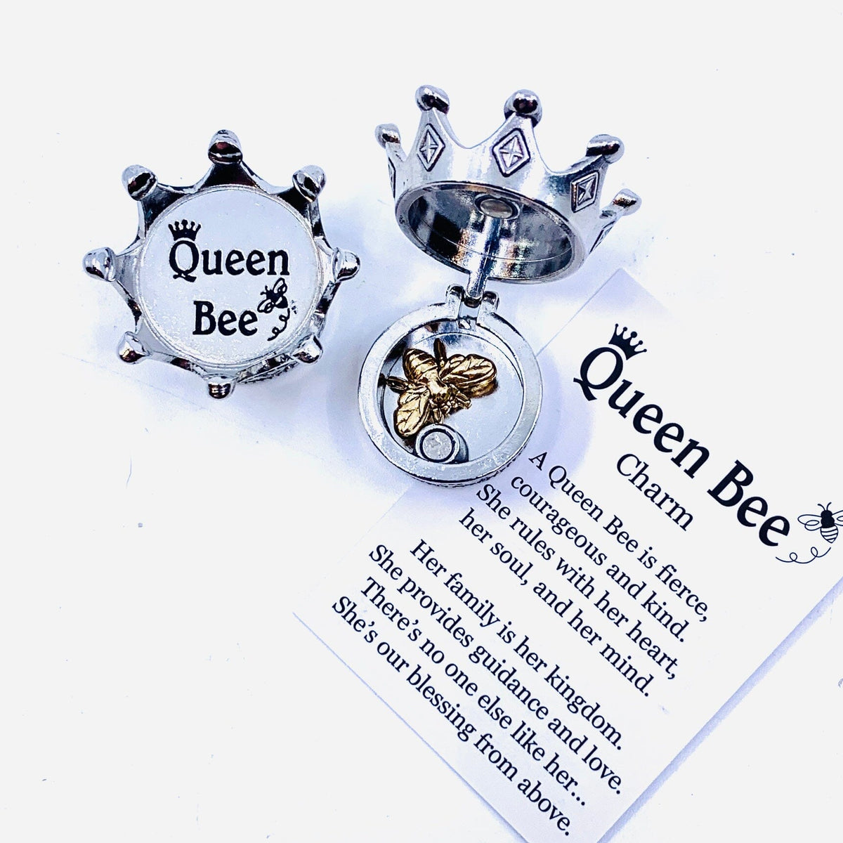 Queen Bee Charm Box, PT 84 Miniature GANZ 