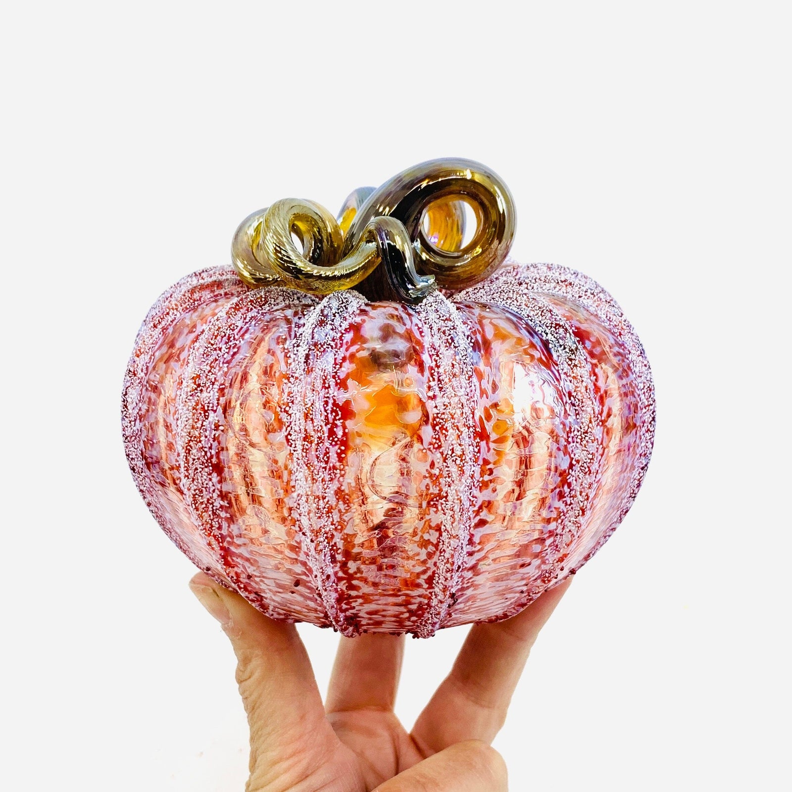 Daily Pumpkin 1383 Holiday Squat Gabby Luke Adams Glass Blowing Studio 