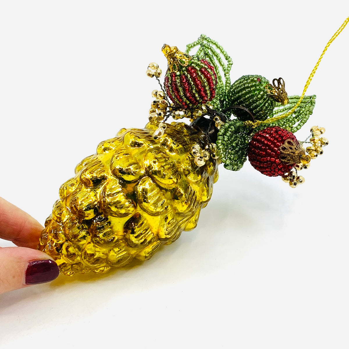 Pine Ornament 73, Gold