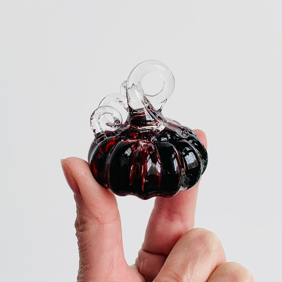 Daily Pumpkin 1329 Mini Paperweight Daily Pumpkin Luke Adams Glass Blowing Studio 