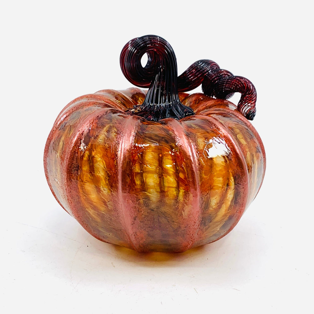 Daily Pumpkin 1211 Shimmer Squat Daily Pumpkin Luke Adams Glass Blowing Studio 