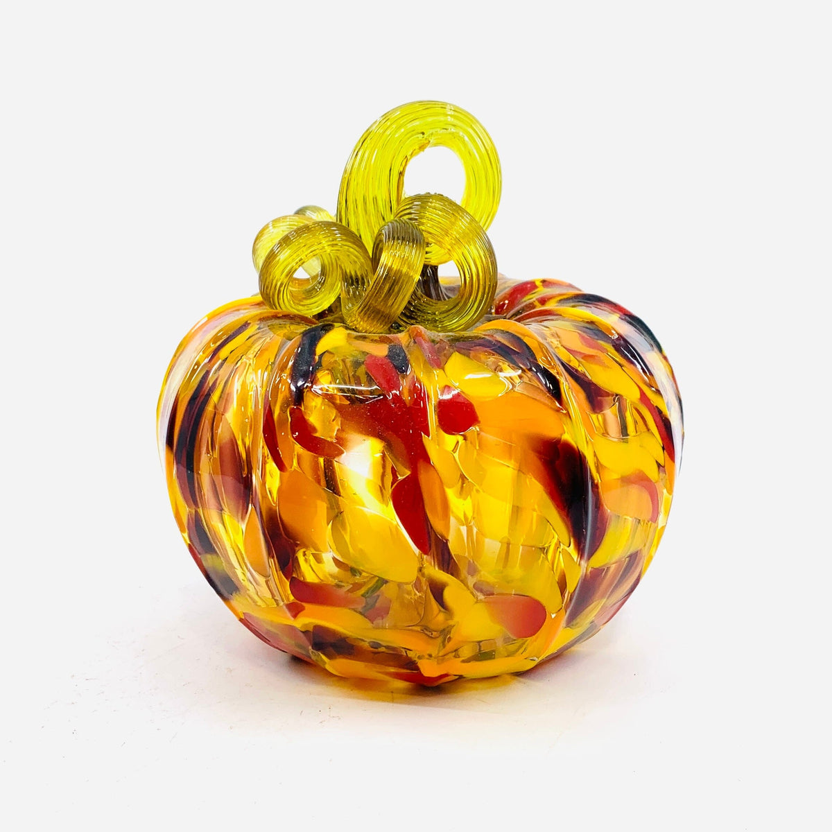 Fall Foliage Squat Pumpkin Production Pumpkin Luke Adams Glass Blowing Studio 