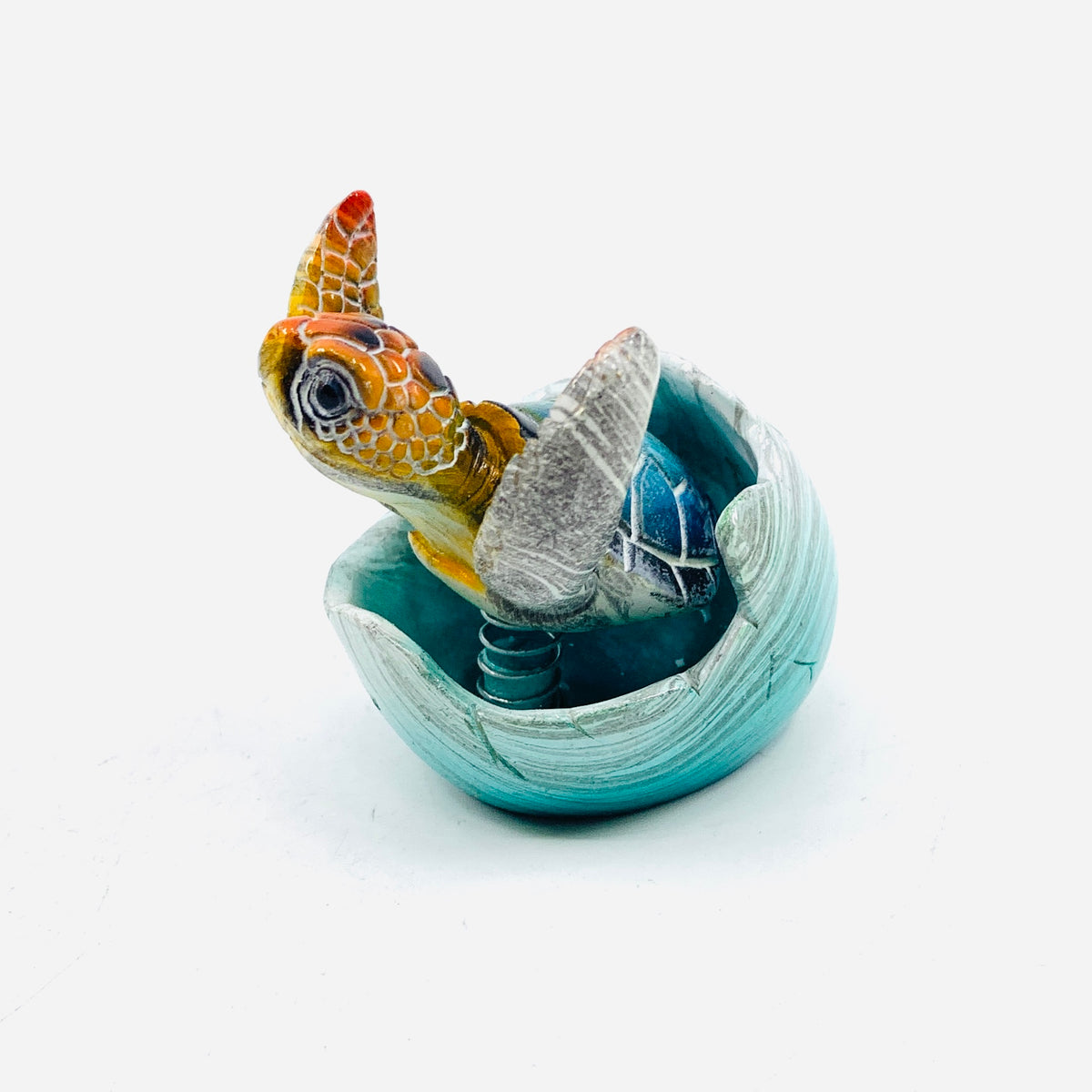 Blue Hatchling Bobble-Head Décor