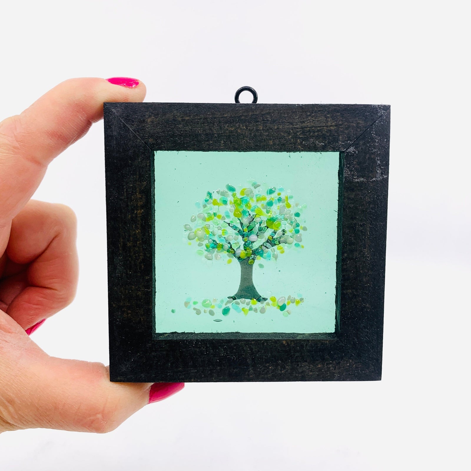 Fused Glass Tree of Life Shadow Box 57 Decor Glimmer Glass Gifts 