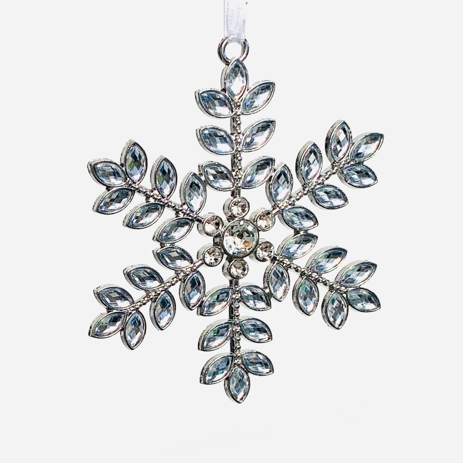 Snowflake Crystal Ornament 1 Oak Street 
