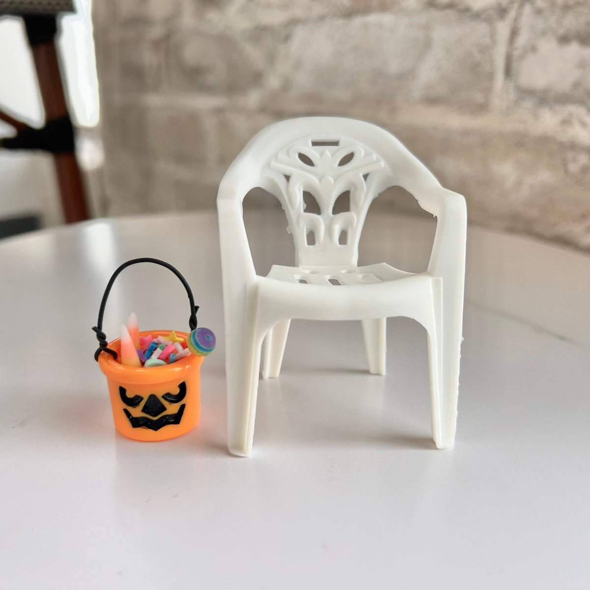 Miniature Lawn Chair and Candy Bucket Set - 
