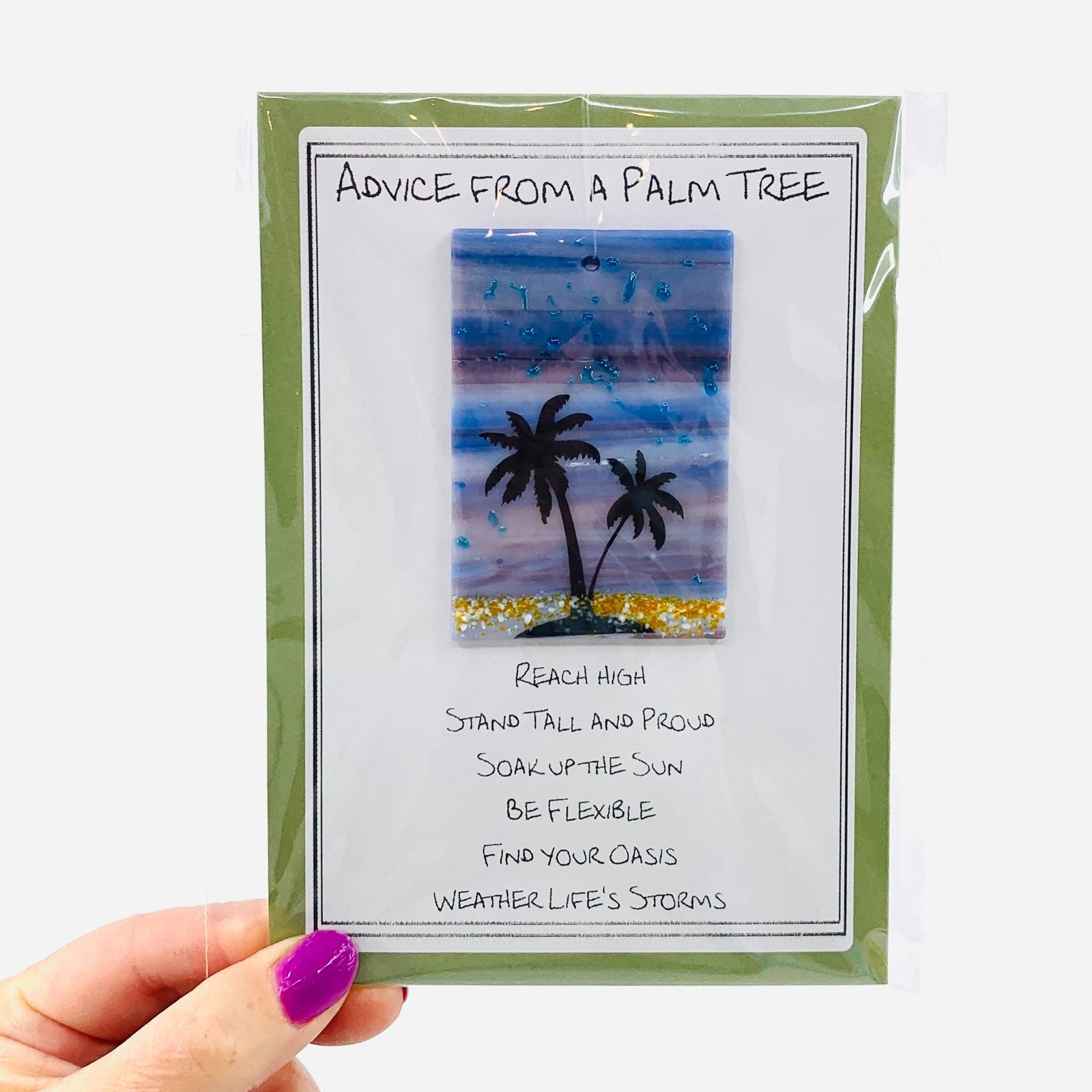 Fused Glass Advice From a Palm Tree 19 Decor Glimmer Glass Gifts 