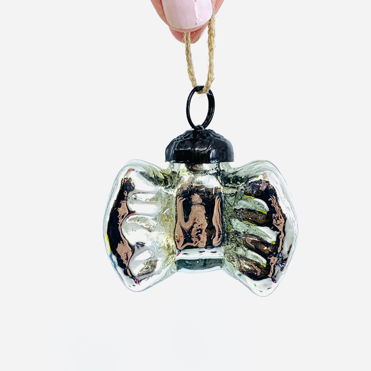 Glass Bow Ornament