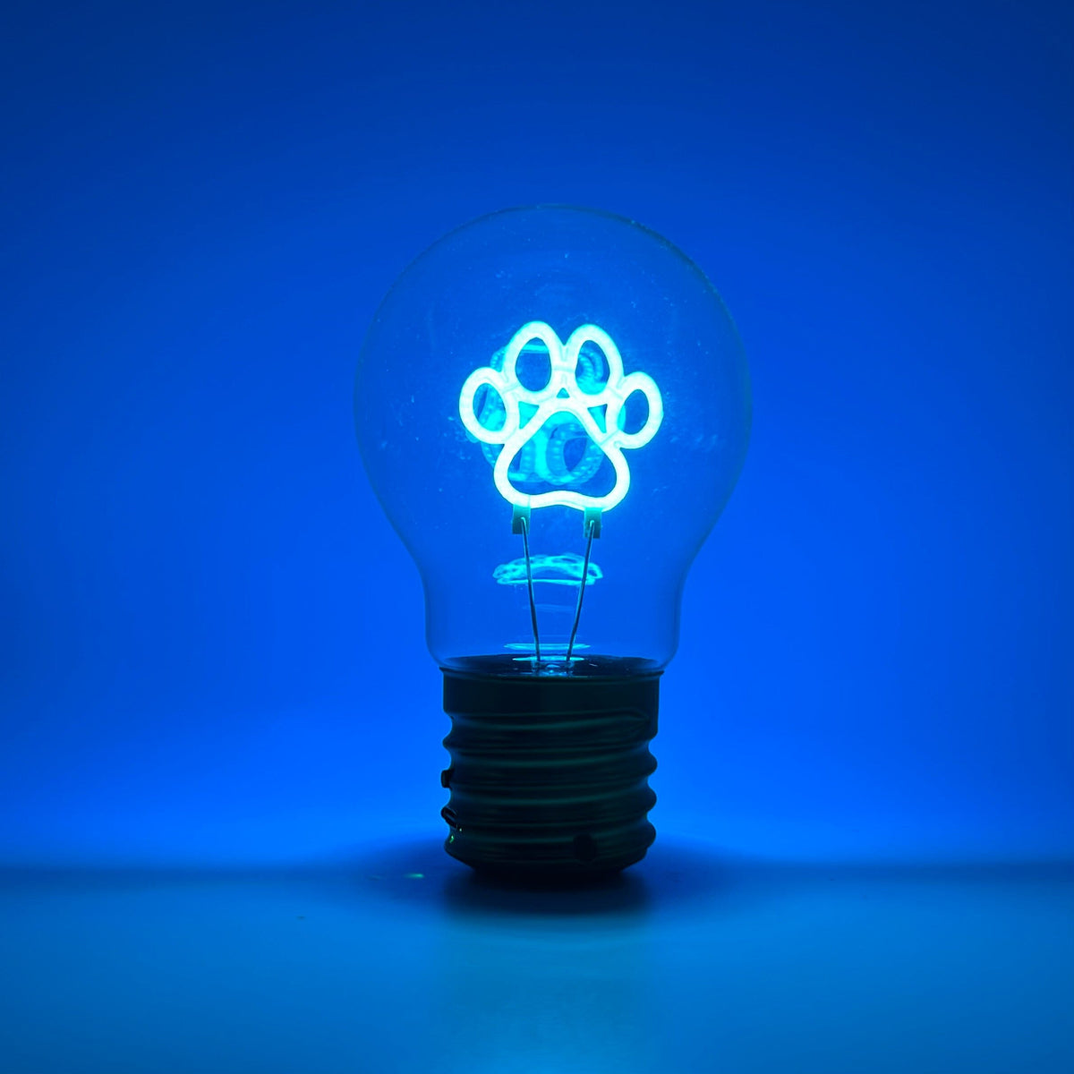 Neon Paw Print Lightbulb 29TONIGHT 