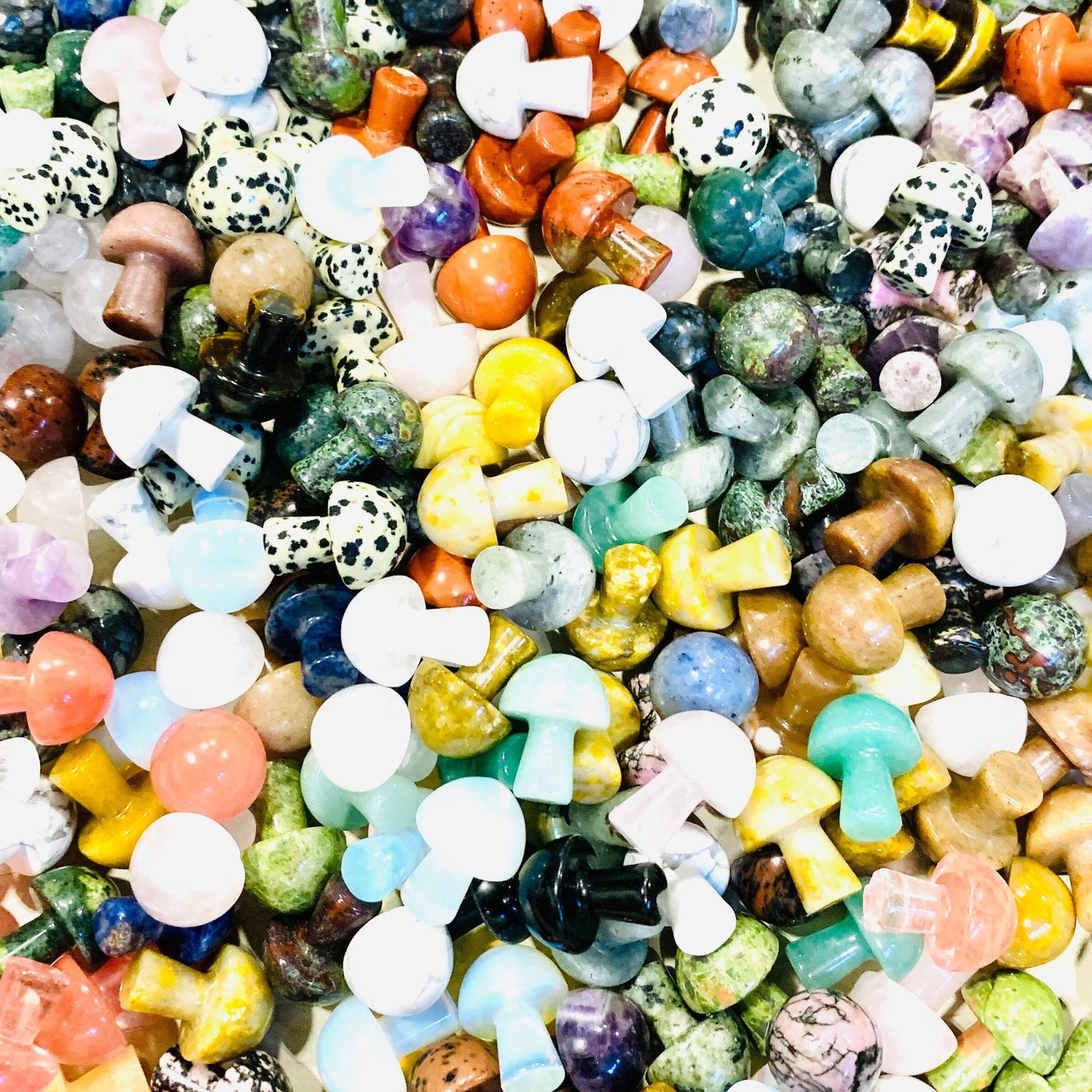 Mini Stone Mushrooms, Assorted 3 Pack Earth's Elements 