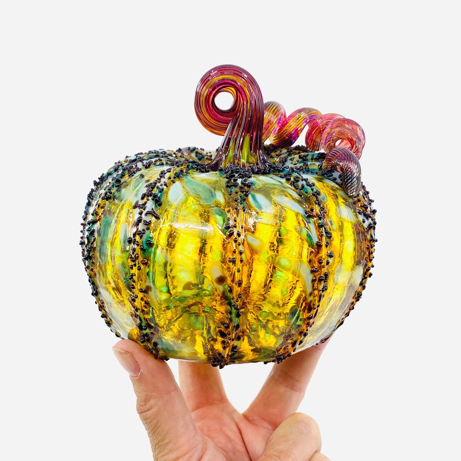 Daily Pumpkin 2195 Squat Gabby Luke Adams Glass Blowing Studio 