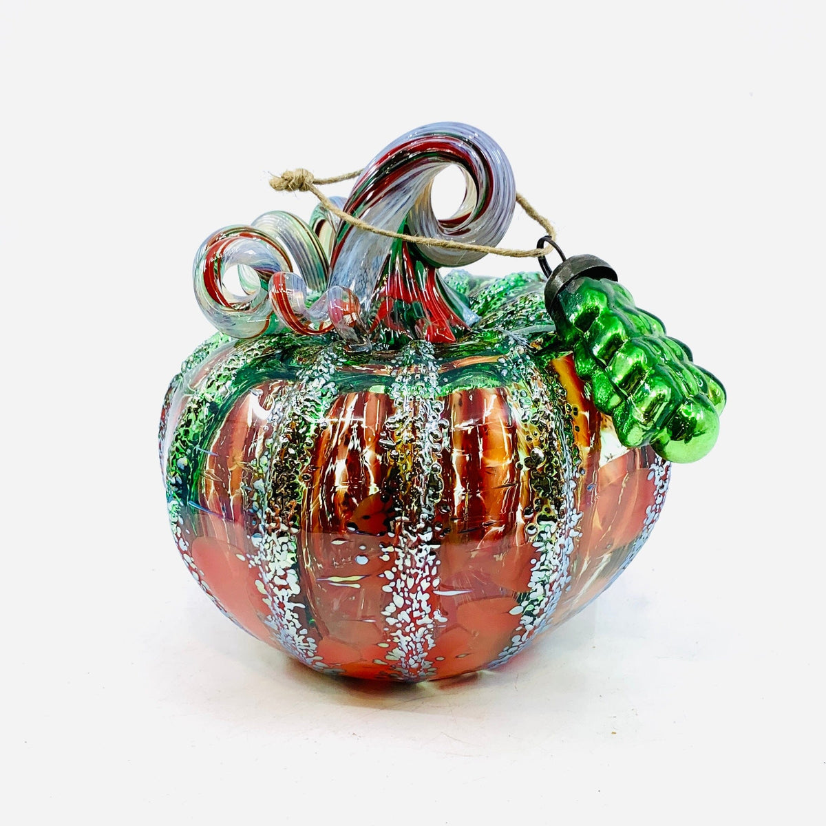 Daily Pumpkin 2149 Holiday Squat and Mercury Tree Ornament Gabby Luke Adams Glass Blowing Studio 