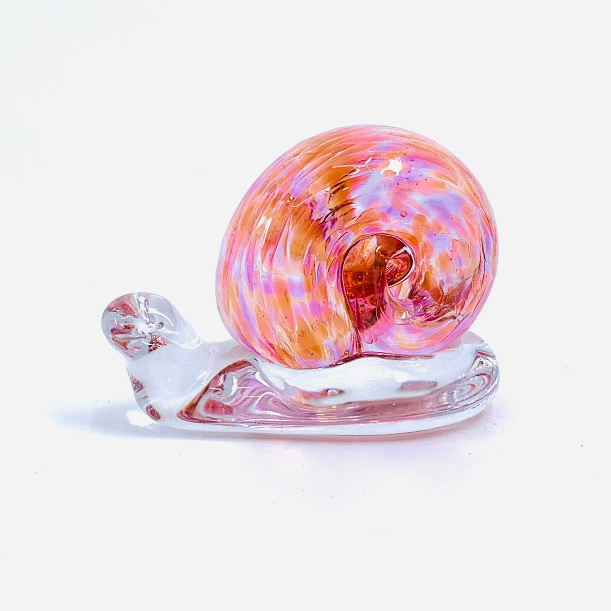 Glass Snail, Sunrise Miniature Henrietta Glass 