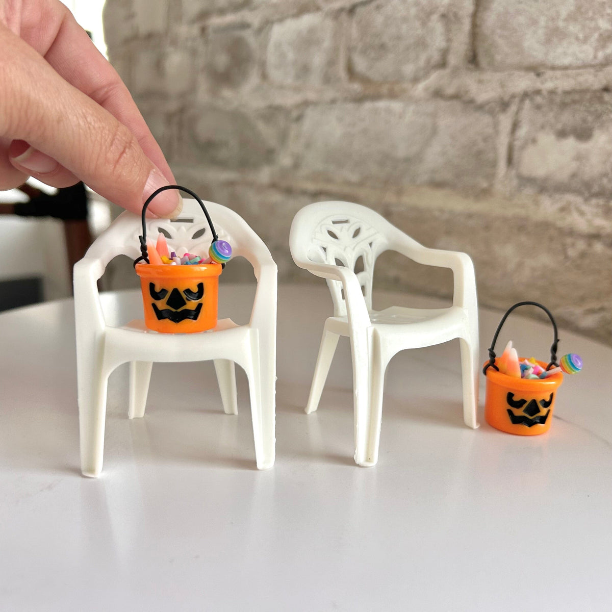 Miniature Lawn Chair and Candy Bucket Set - 