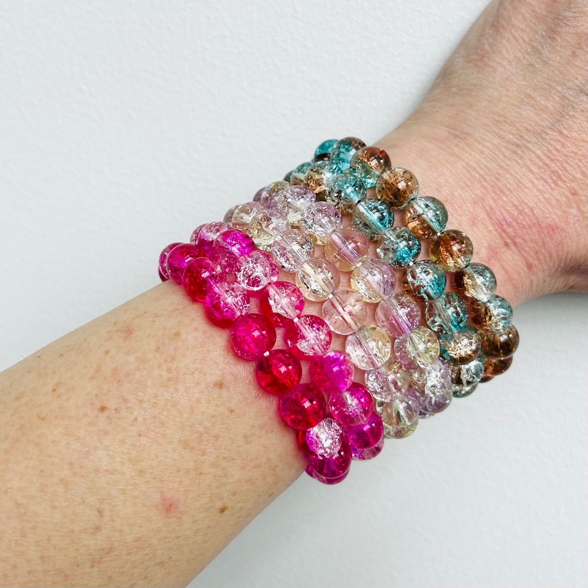 Crackle Glass Bracelets