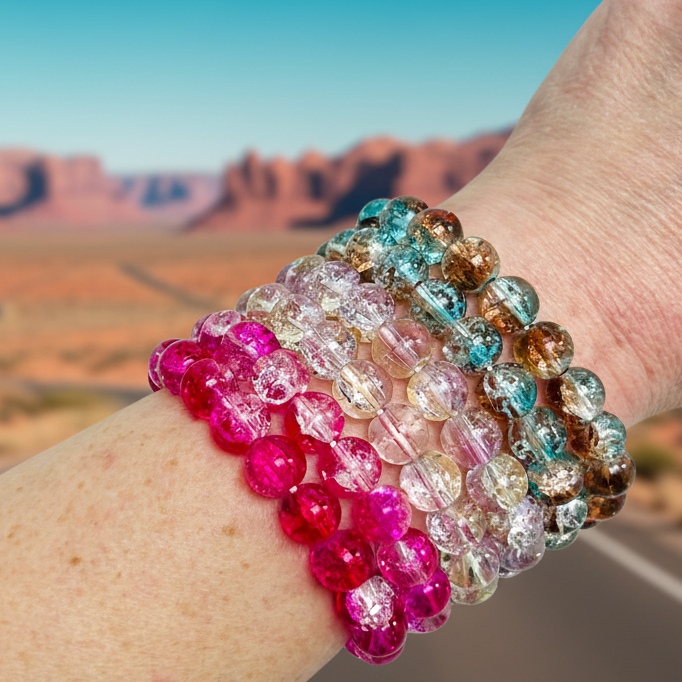 Crackle Glass Bracelets