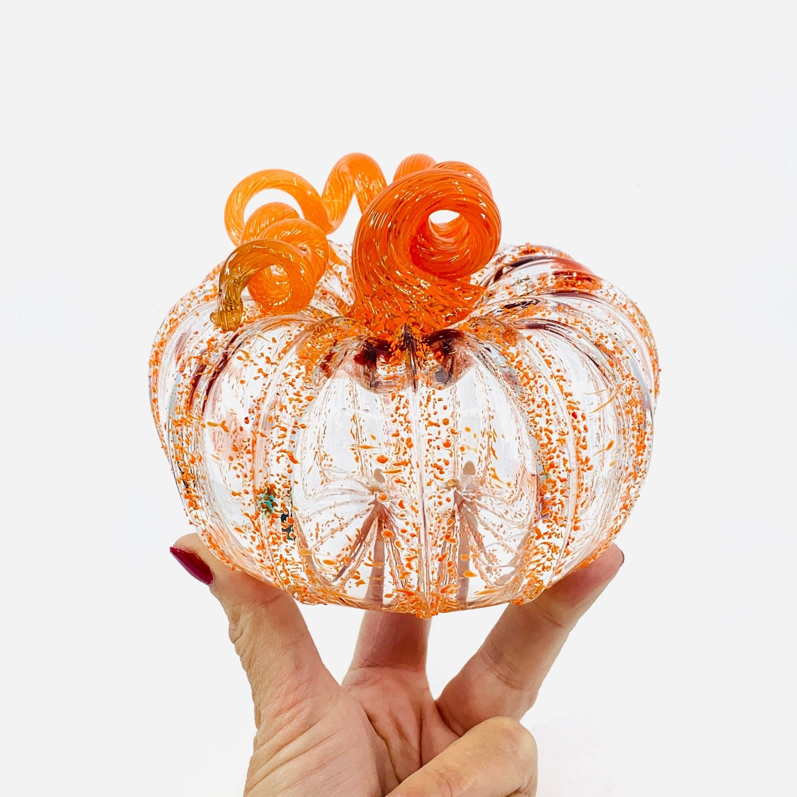 Daily Pumpkin 2038 Squat Gabby Luke Adams Glass Blowing Studio 