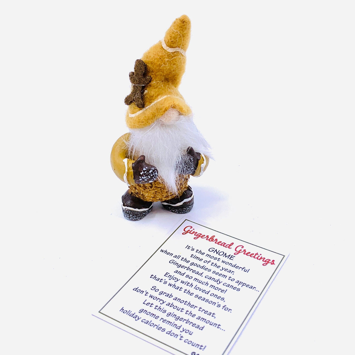 Gingerbread Greetings Gnome PT 103 Miniature GANZ Cookie 