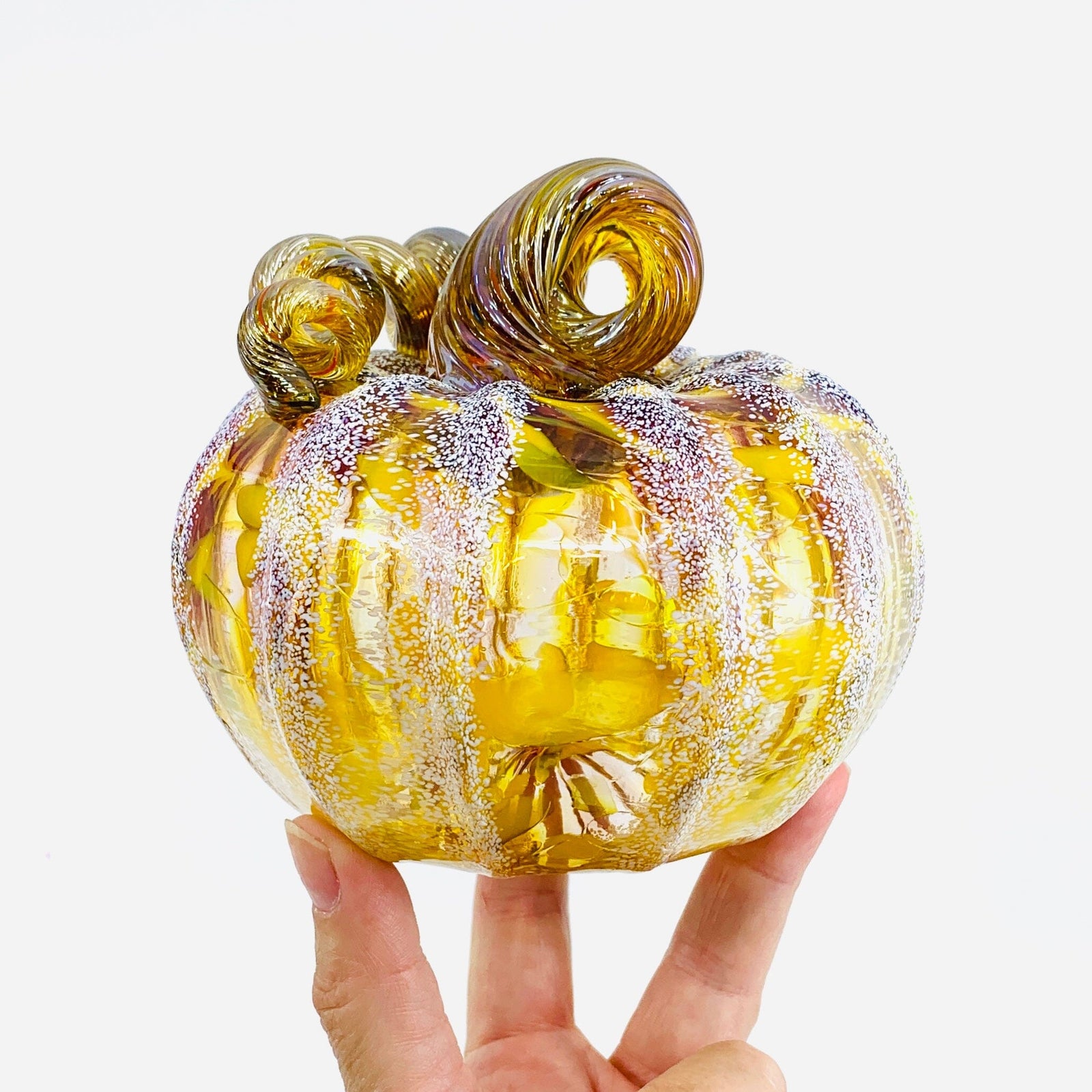 Daily Pumpkin 2523 Squat Gabby Luke Adams Glass Blowing Studio 