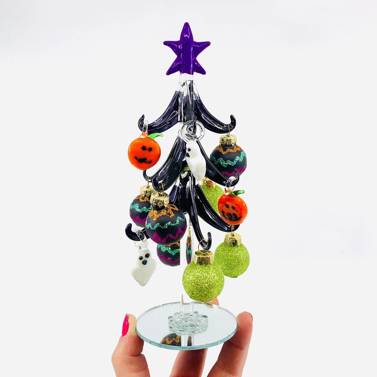 Glass Halloween Tree 34 Decor GANZ 