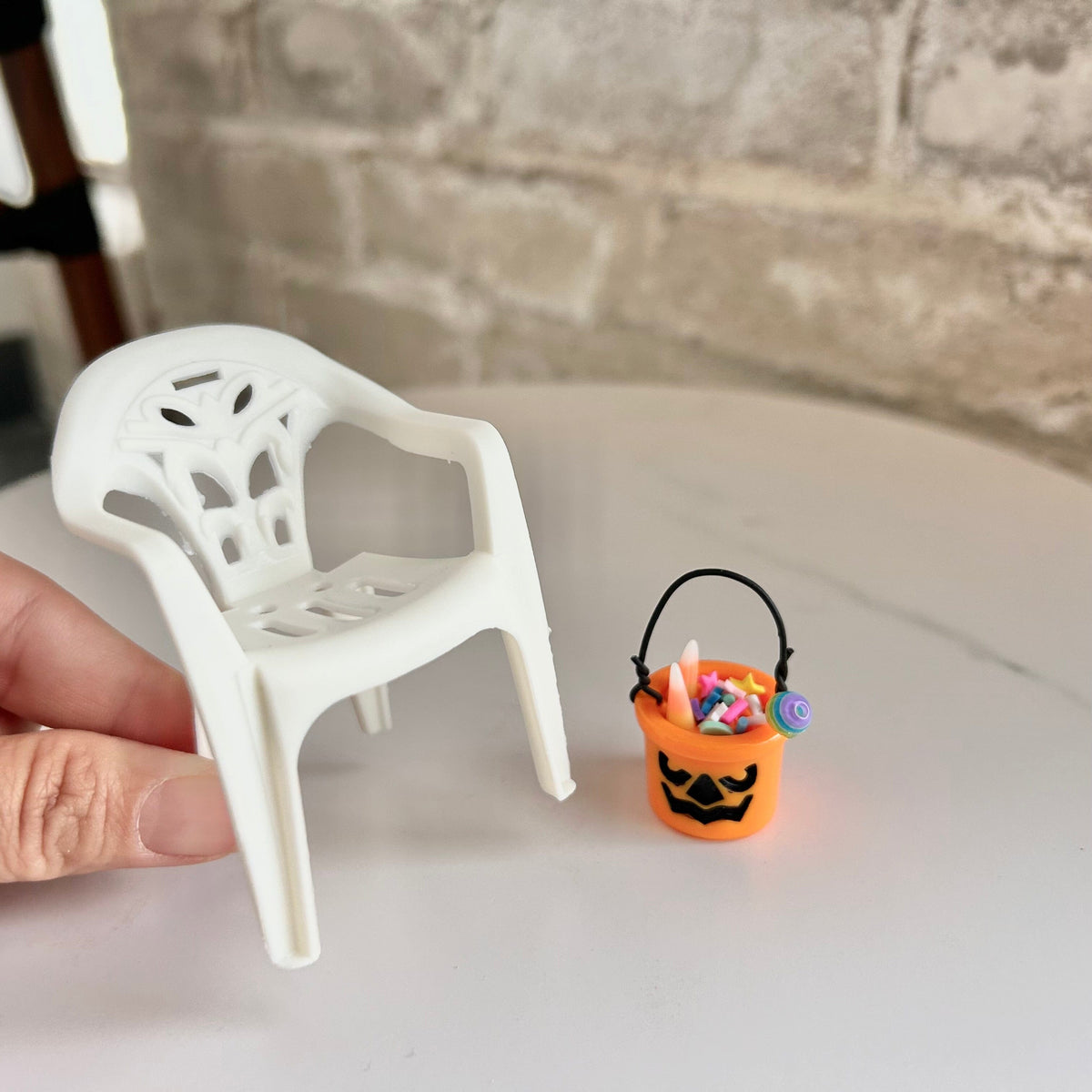 Miniature Lawn Chair and Candy Bucket Set - 