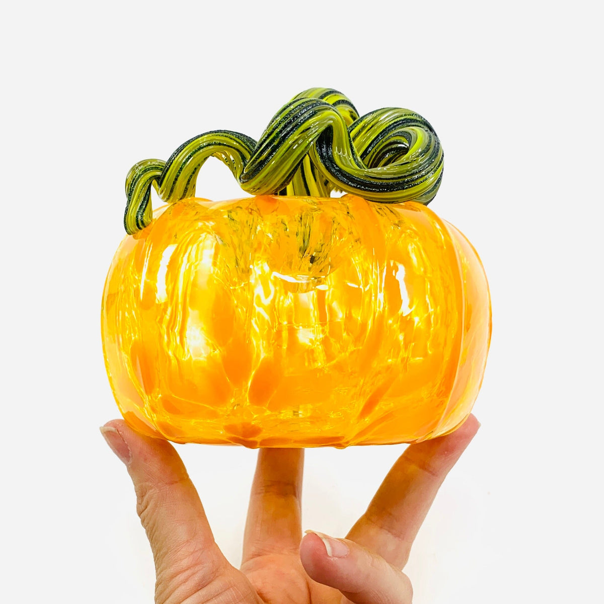 Daily Pumpkin 2907 Oops Squat Gabby Luke Adams Glass Blowing Studio 