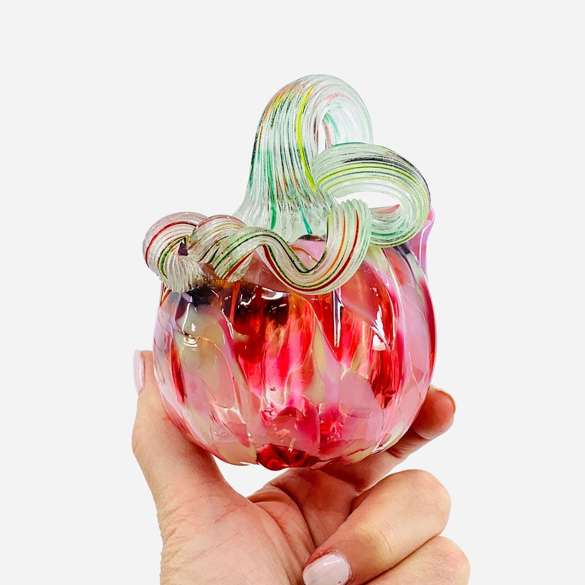 Glow Catkin 1203 Daily Pumpkin Luke Adams Glass Blowing Studio 