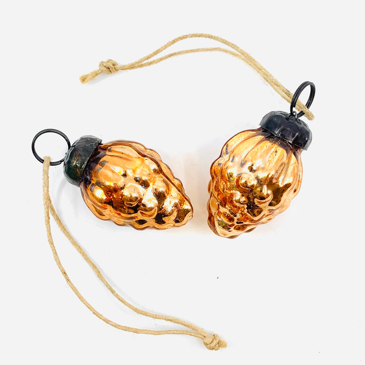 Copper Pine Cone Ornament